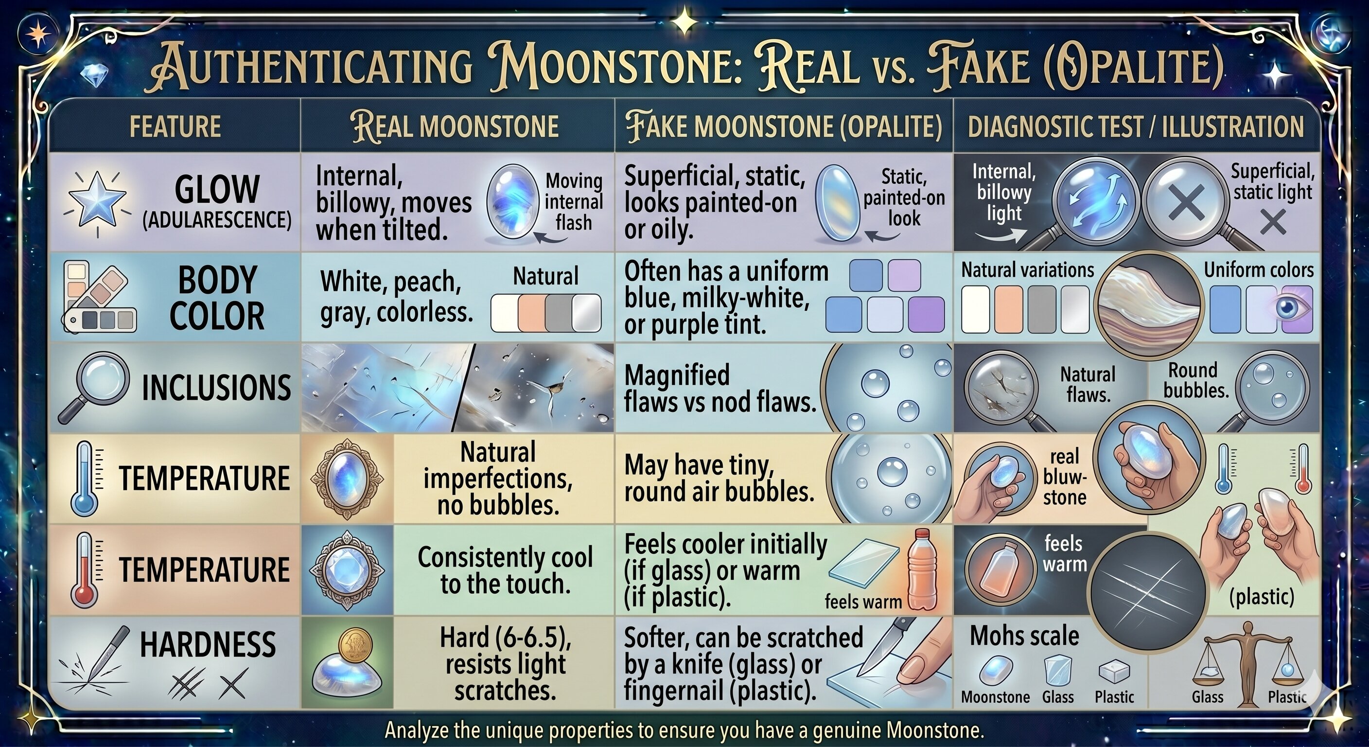 authenticating moonstone
